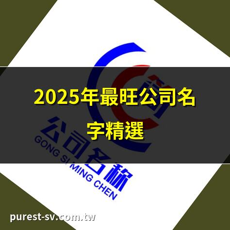 2025年最旺公司名字精選 | 創意公司名稱大全2025 | 好記公司名字推薦2025 | 2025年新潮公司名字
